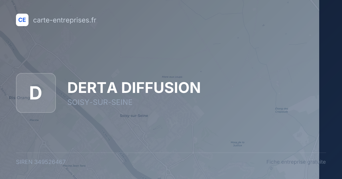 DERTA DIFFUSION — 349526467 — fiche entreprise