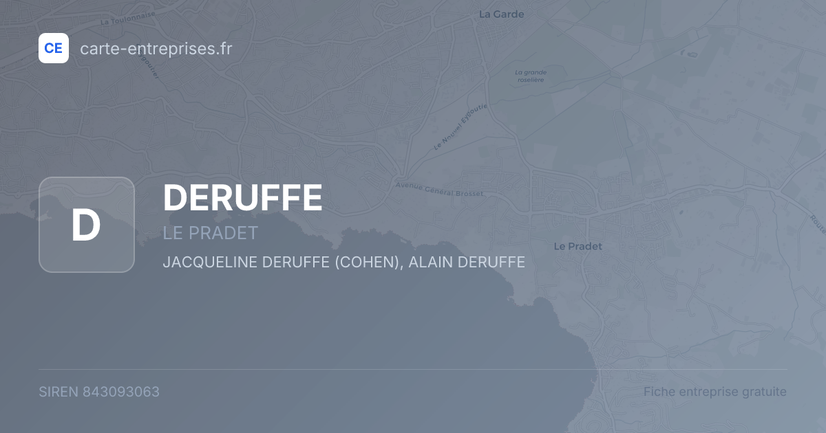 DERUFFE — 843093063 — fiche entreprise