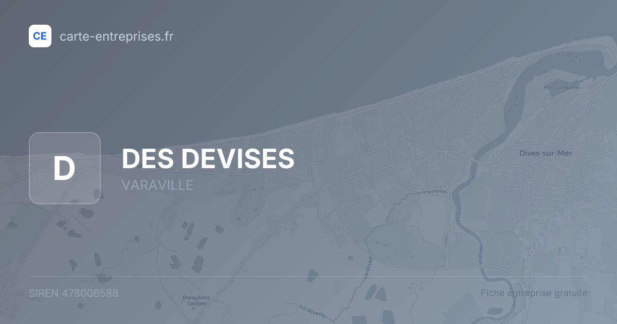 DES DEVISES — 478006588 — fiche entreprise