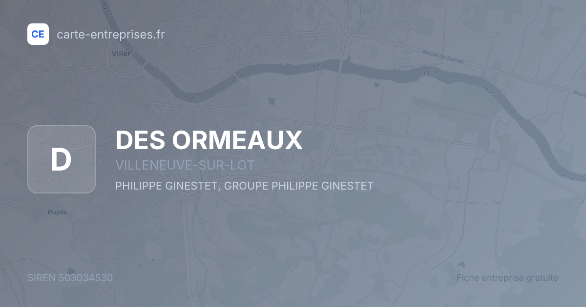 DES ORMEAUX — 503034530 — fiche entreprise