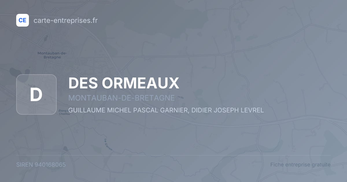 DES ORMEAUX — 940168065 — fiche entreprise