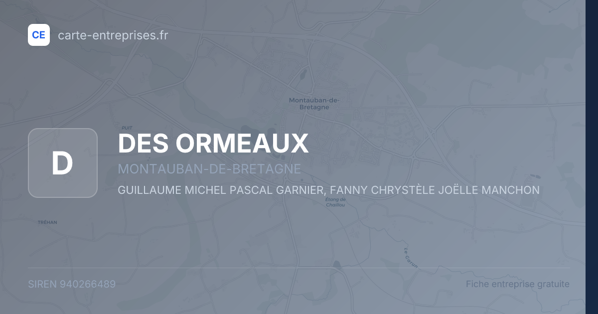 DES ORMEAUX — 940266489 — fiche entreprise