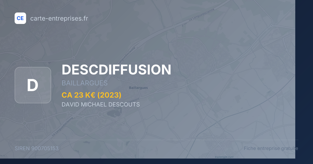 DESCDIFFUSION — 900705153 — fiche entreprise
