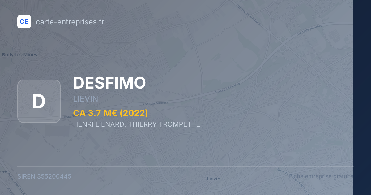 DESFIMO — 355200445 — fiche entreprise