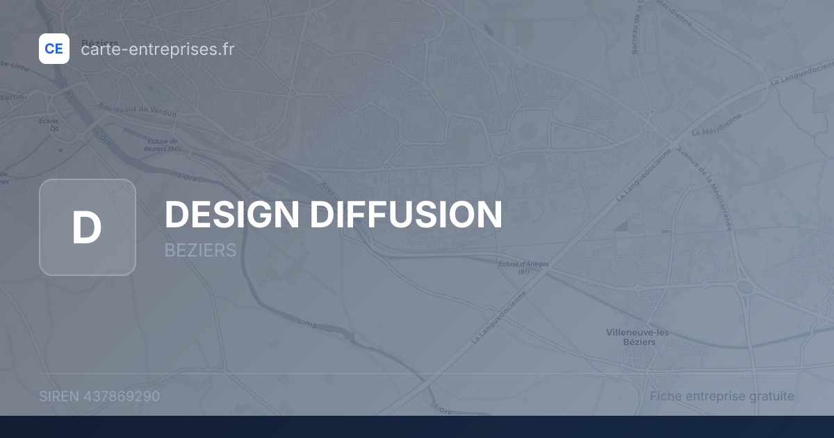 DESIGN DIFFUSION — 437869290 — fiche entreprise