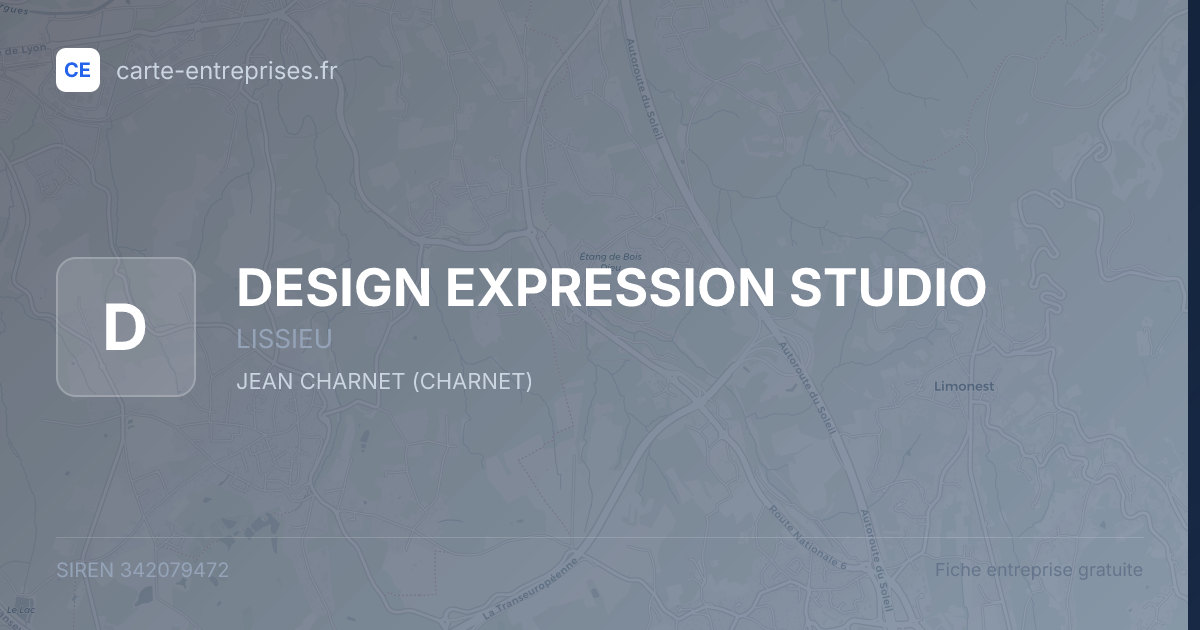 DESIGN EXPRESSION STUDIO — 342079472 — fiche entreprise
