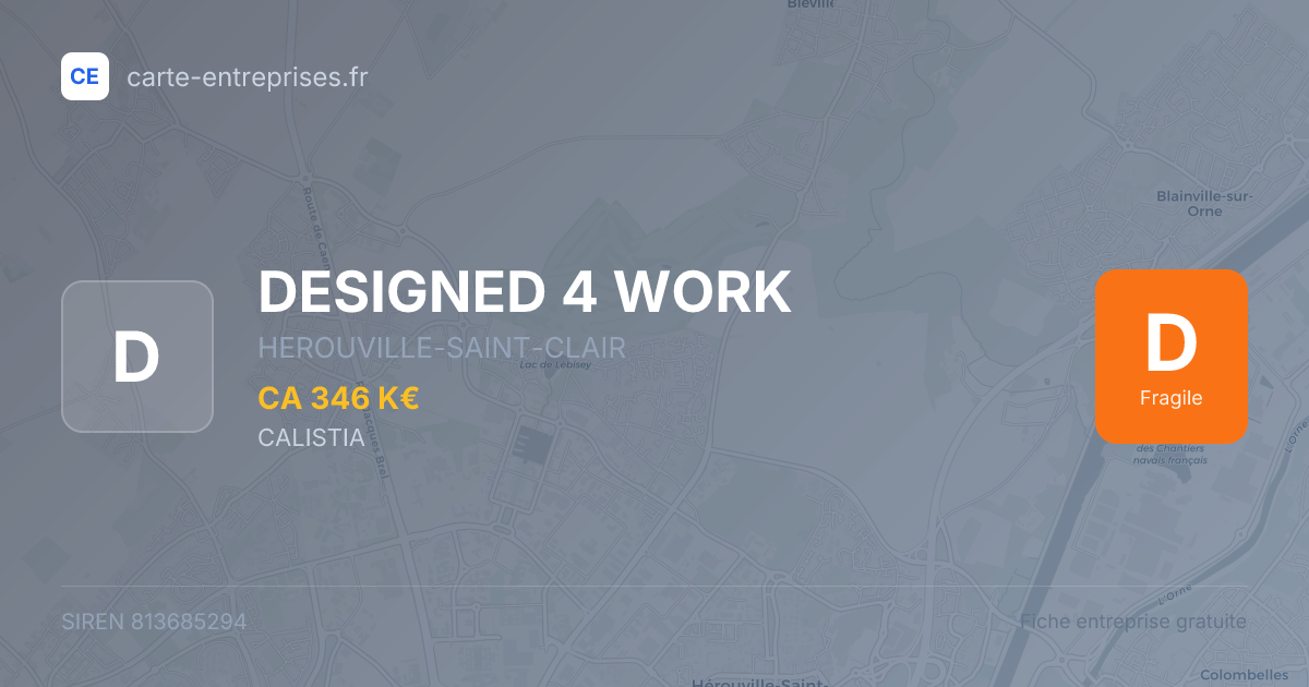 DESIGNED 4 WORK — 813685294 — fiche entreprise