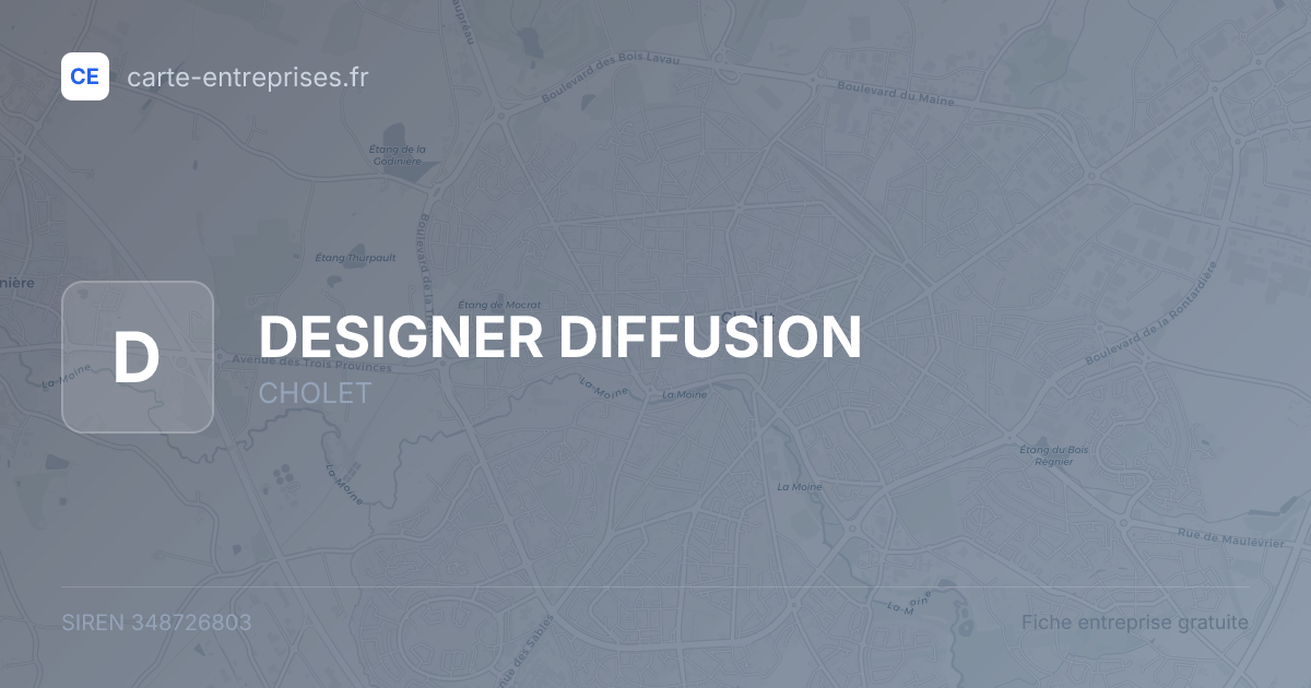 DESIGNER DIFFUSION — 348726803 — fiche entreprise