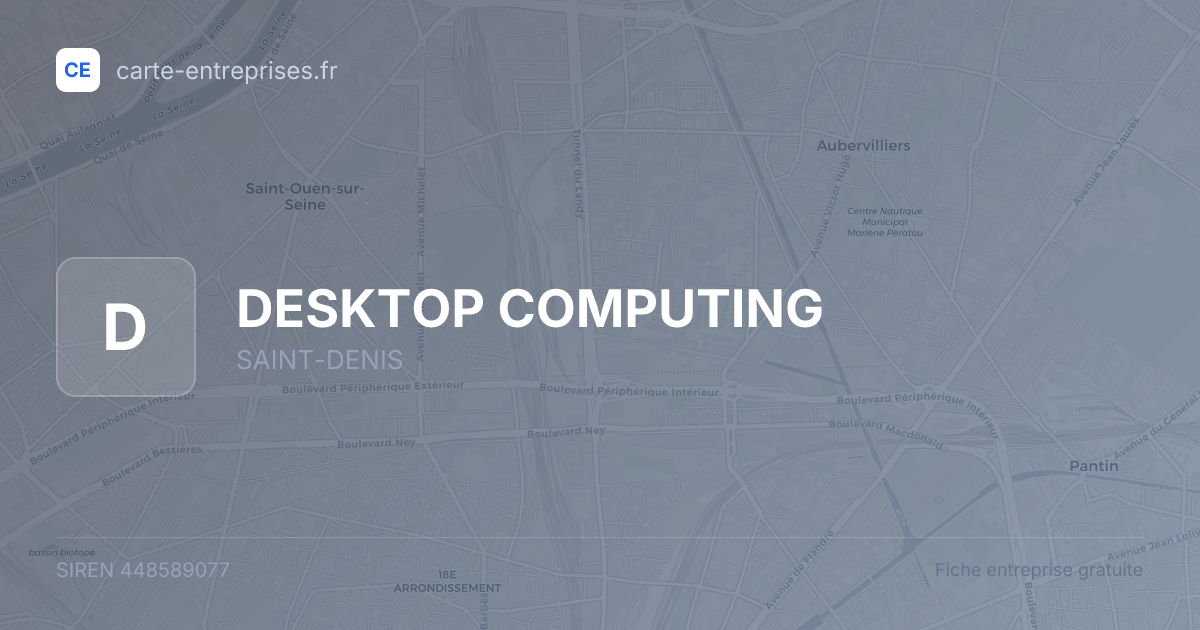 DESKTOP COMPUTING — 448589077 — fiche entreprise