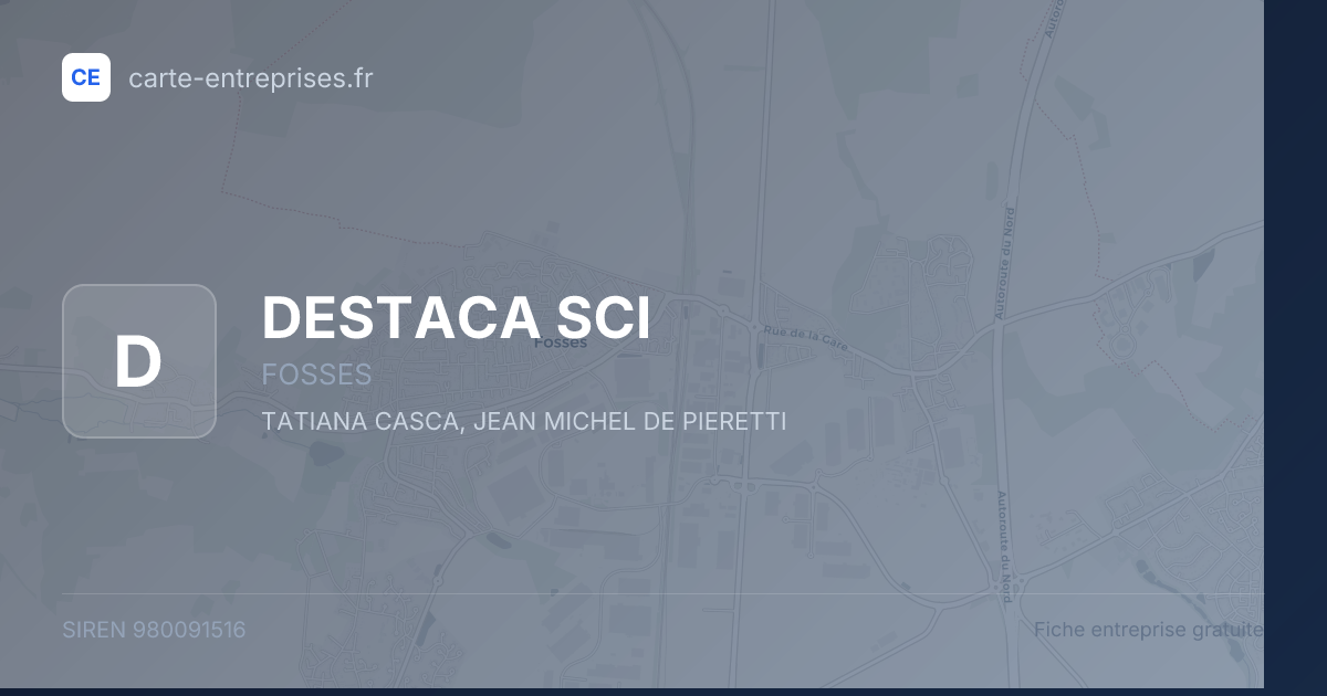 DESTACA SCI — 980091516 — fiche entreprise