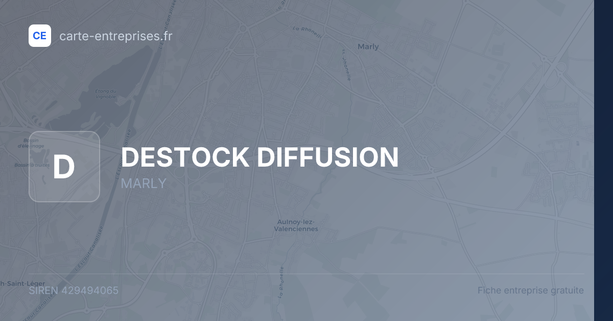 DESTOCK DIFFUSION — 429494065 — fiche entreprise