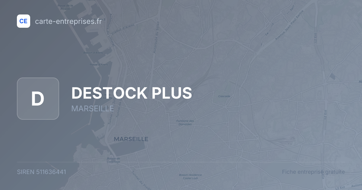 DESTOCK PLUS — 511636441 — fiche entreprise