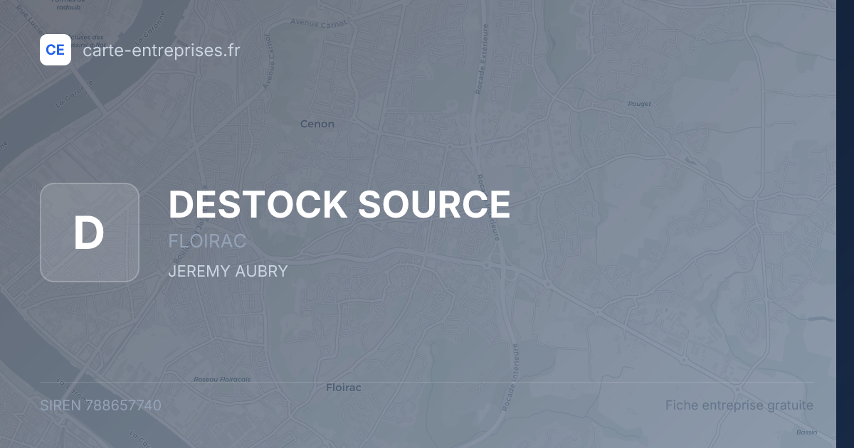 DESTOCK SOURCE — 788657740 — fiche entreprise