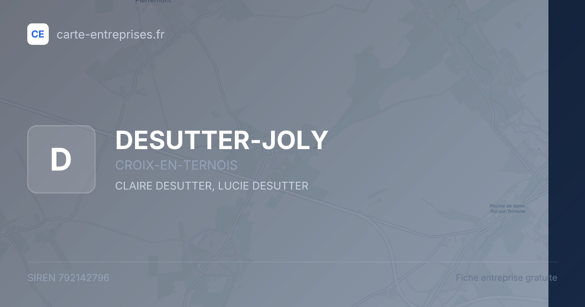 DESUTTER-JOLY — 792142796 — fiche entreprise