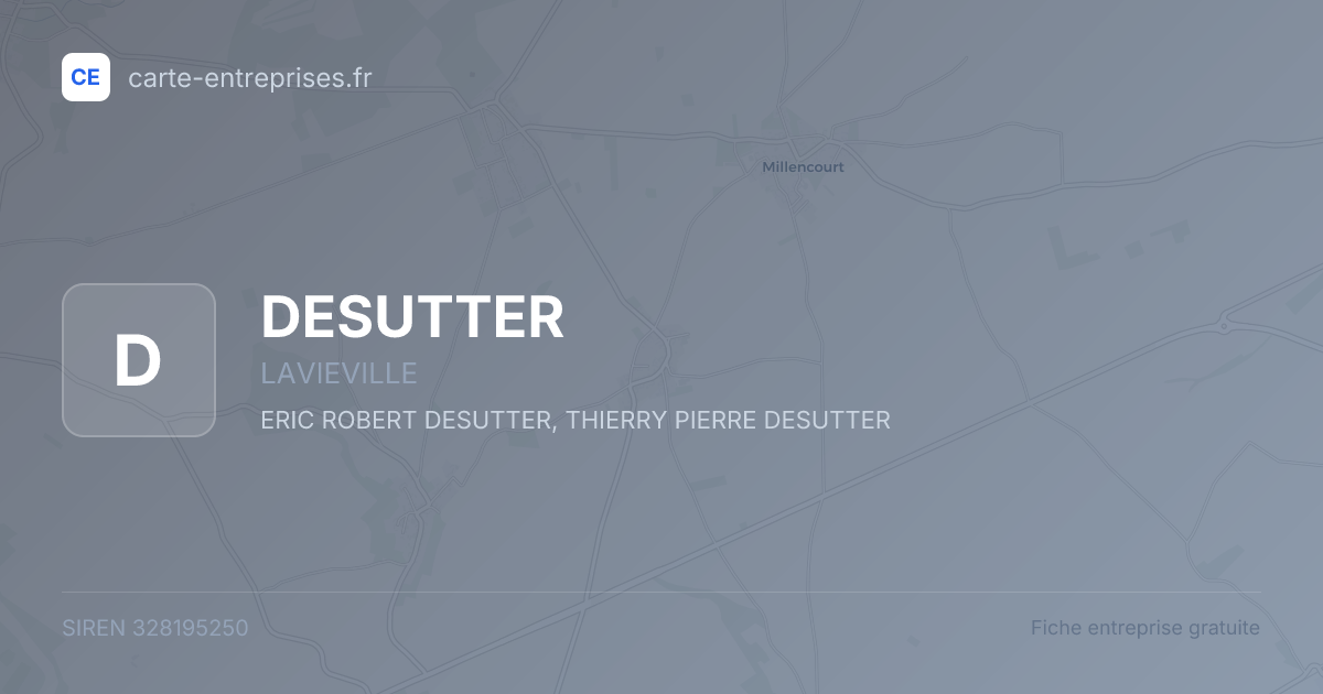 DESUTTER — 328195250 — fiche entreprise