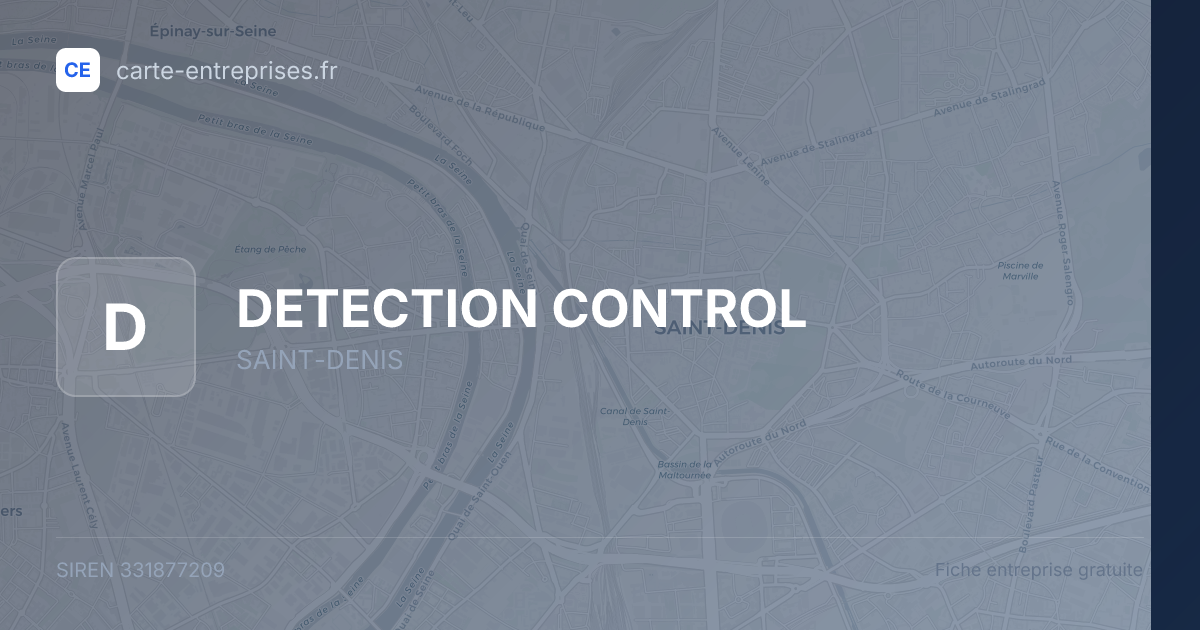 DETECTION CONTROL — 331877209 — fiche entreprise