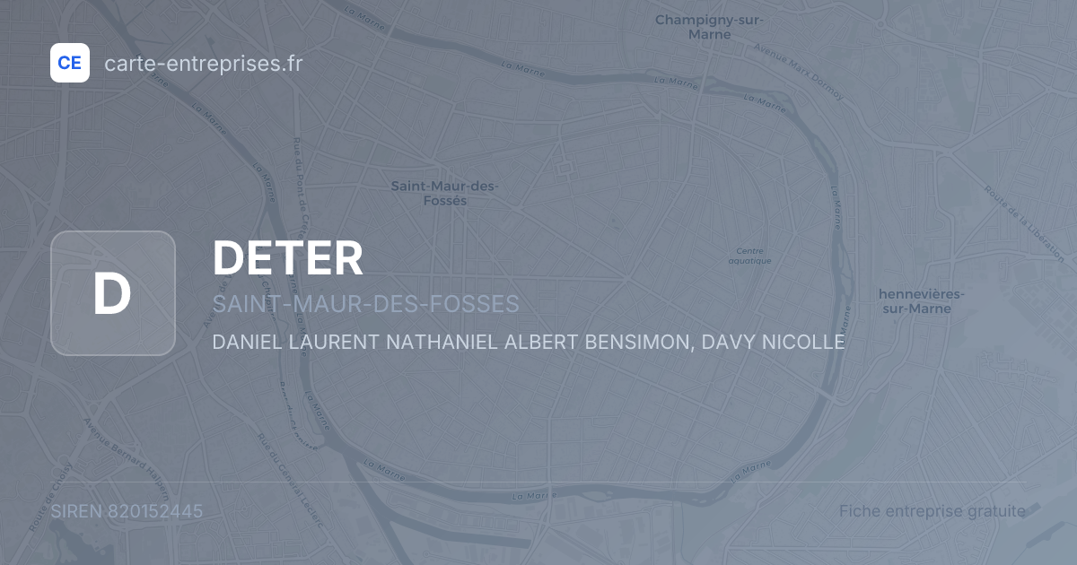 DETER — 820152445 — fiche entreprise
