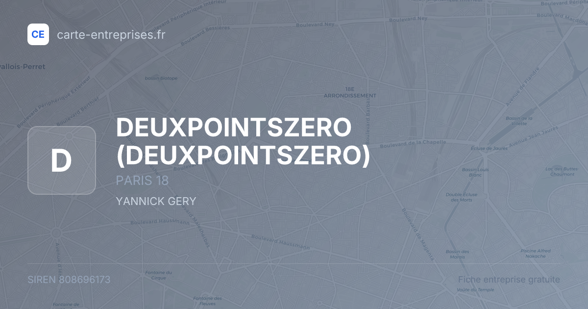 DEUXPOINTSZERO — 808696173 — fiche entreprise