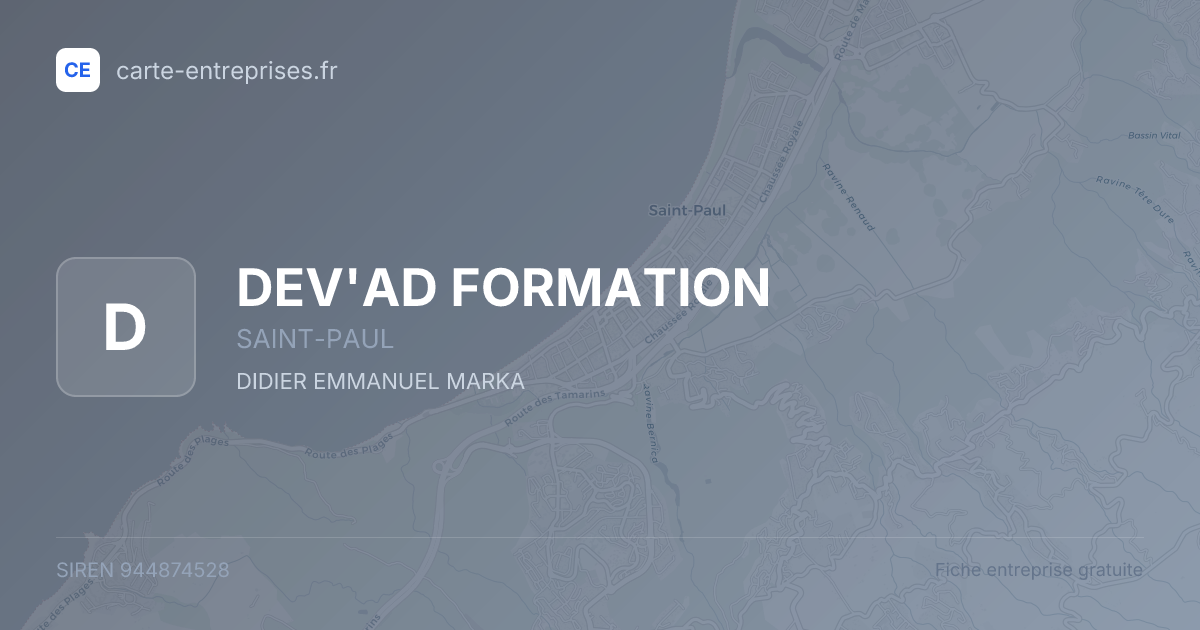DEV'AD FORMATION — 944874528 — fiche entreprise