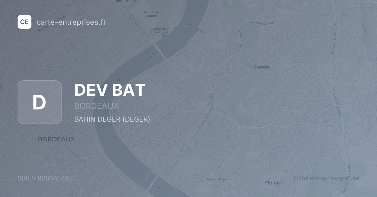 DEV BAT — 828685792 — fiche entreprise