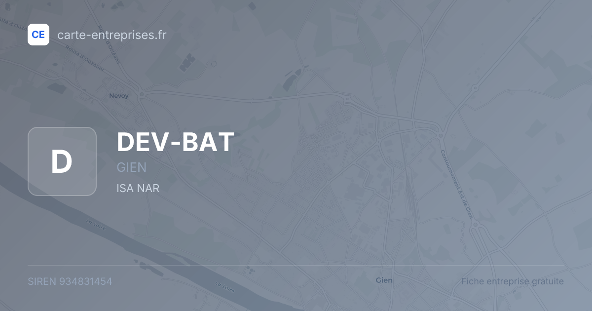 DEV-BAT — 934831454 — fiche entreprise