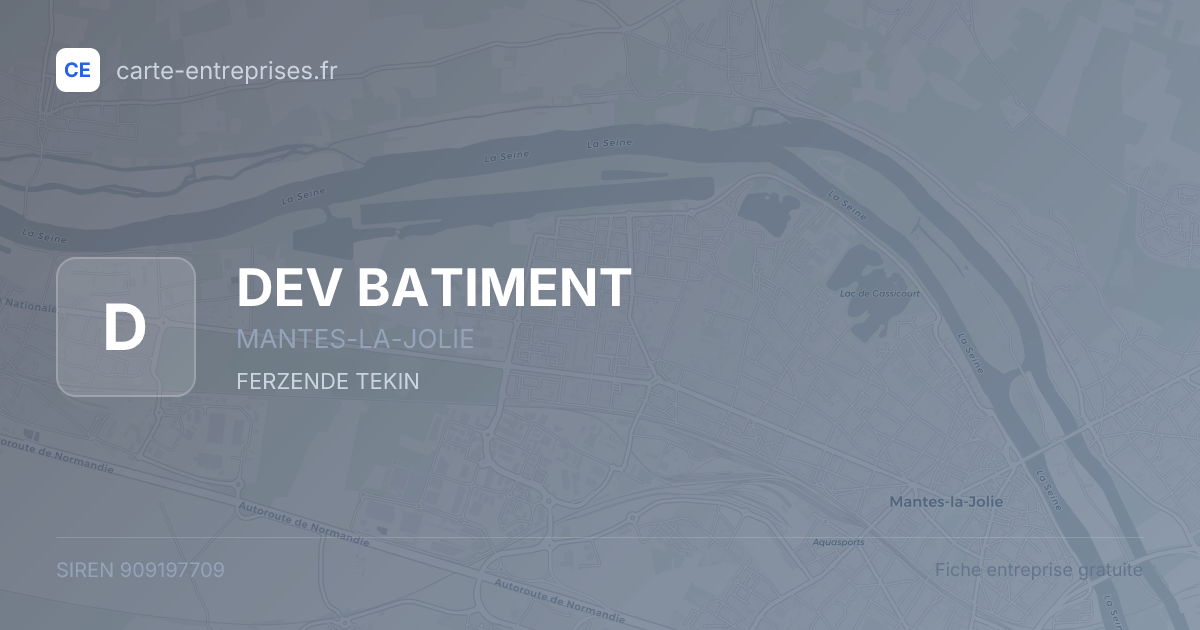 DEV BATIMENT — 909197709 — fiche entreprise