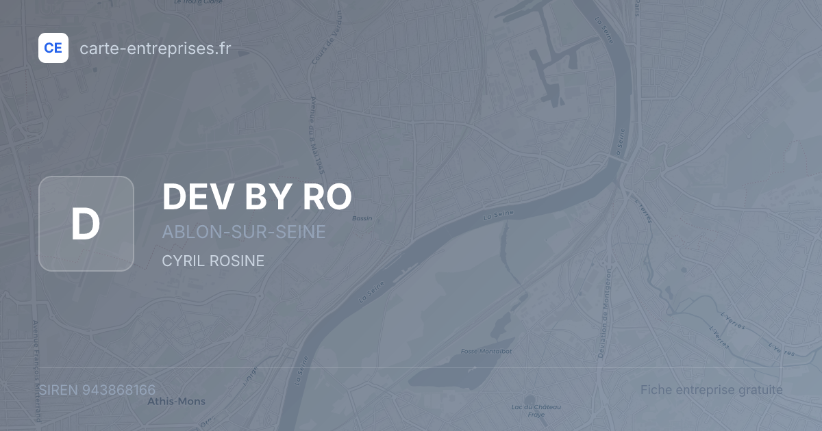 DEV BY RO — 943868166 — fiche entreprise