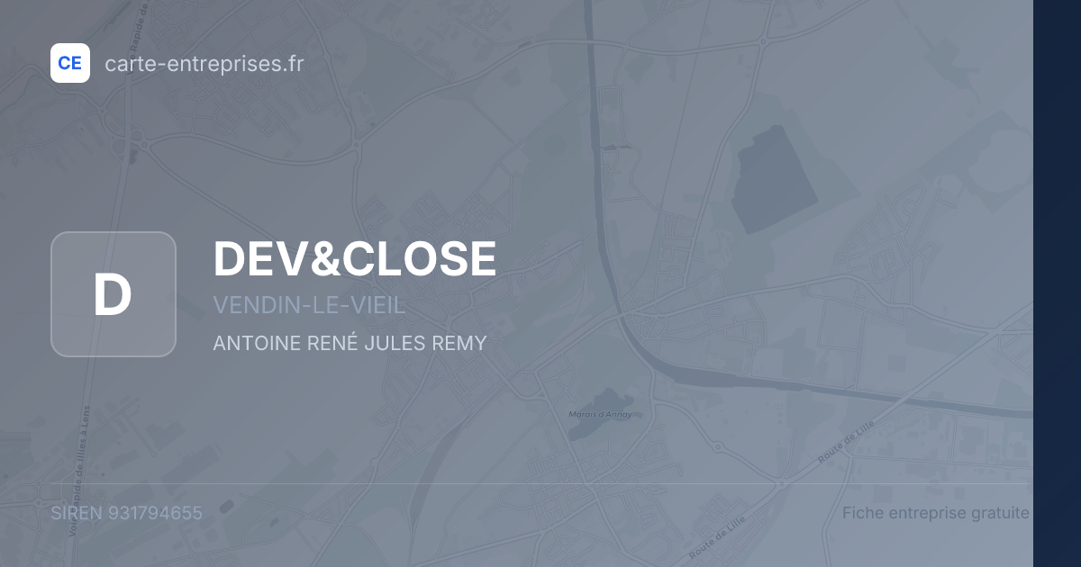 DEV&CLOSE — 931794655 — fiche entreprise