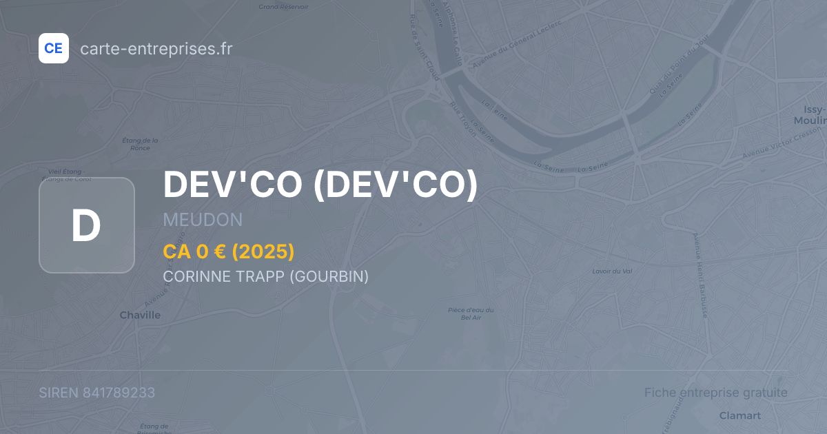 DEV'CO — 841789233 — fiche entreprise