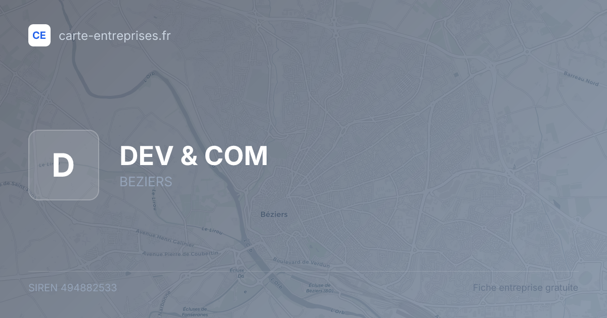 DEV & COM — 494882533 — fiche entreprise
