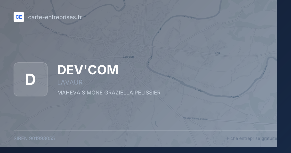 DEV'COM — 901993055 — fiche entreprise