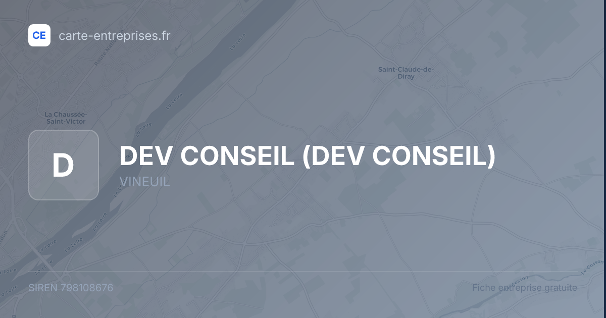 DEV CONSEIL — 798108676 — fiche entreprise