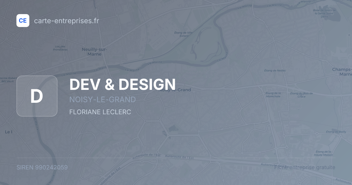 DEV & DESIGN — 990242059 — fiche entreprise