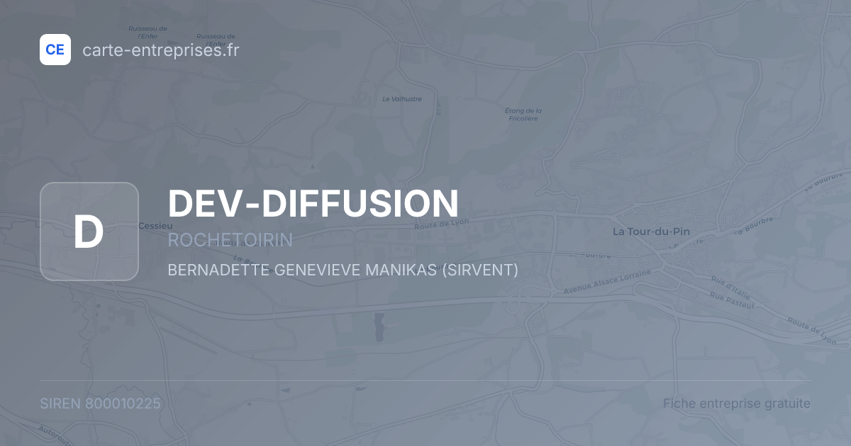 DEV-DIFFUSION — 800010225 — fiche entreprise
