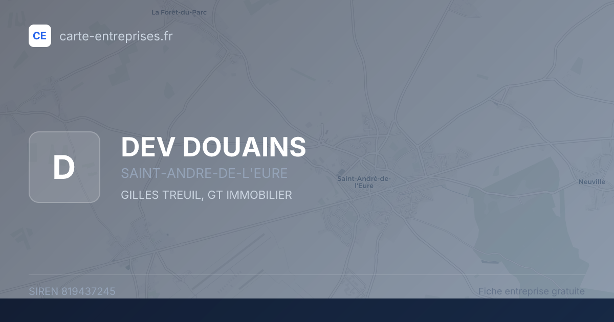 DEV DOUAINS — 819437245 — fiche entreprise