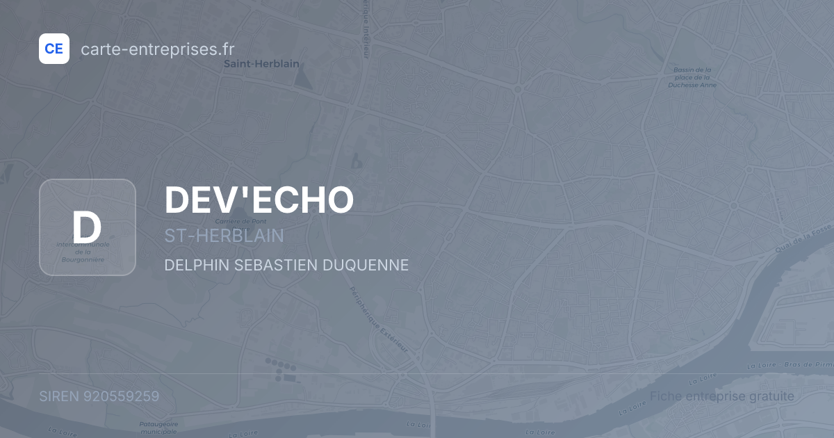 DEV'ECHO — 920559259 — fiche entreprise