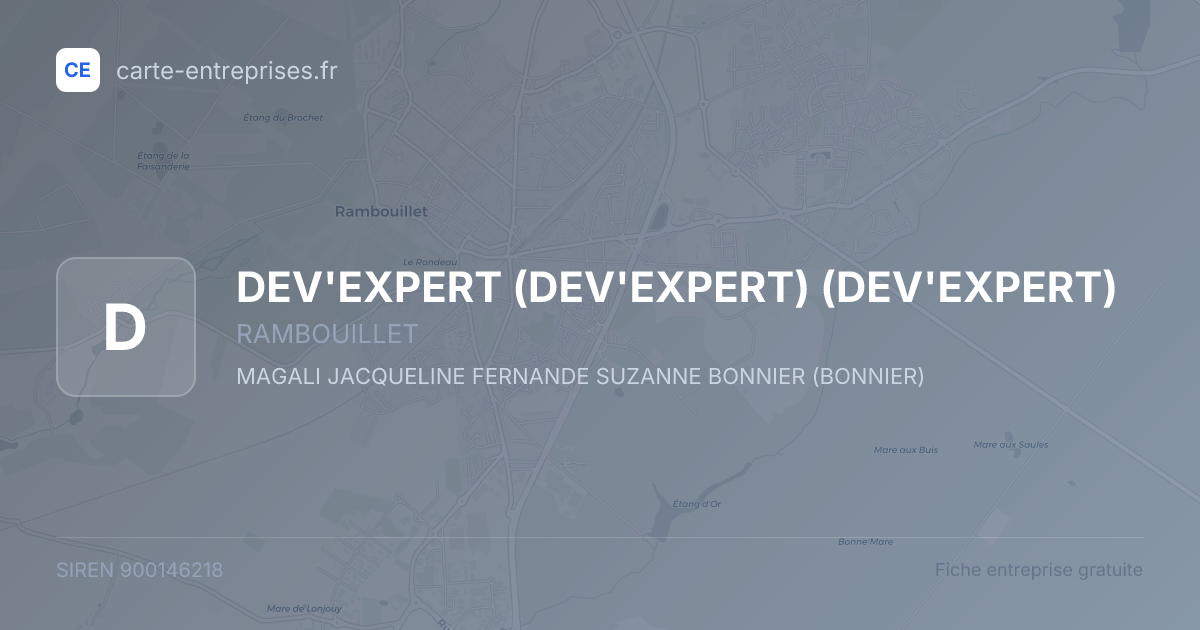 DEV'EXPERT (DEV'EXPERT) (DEV'EXPERT) — 900146218 — fiche entreprise
