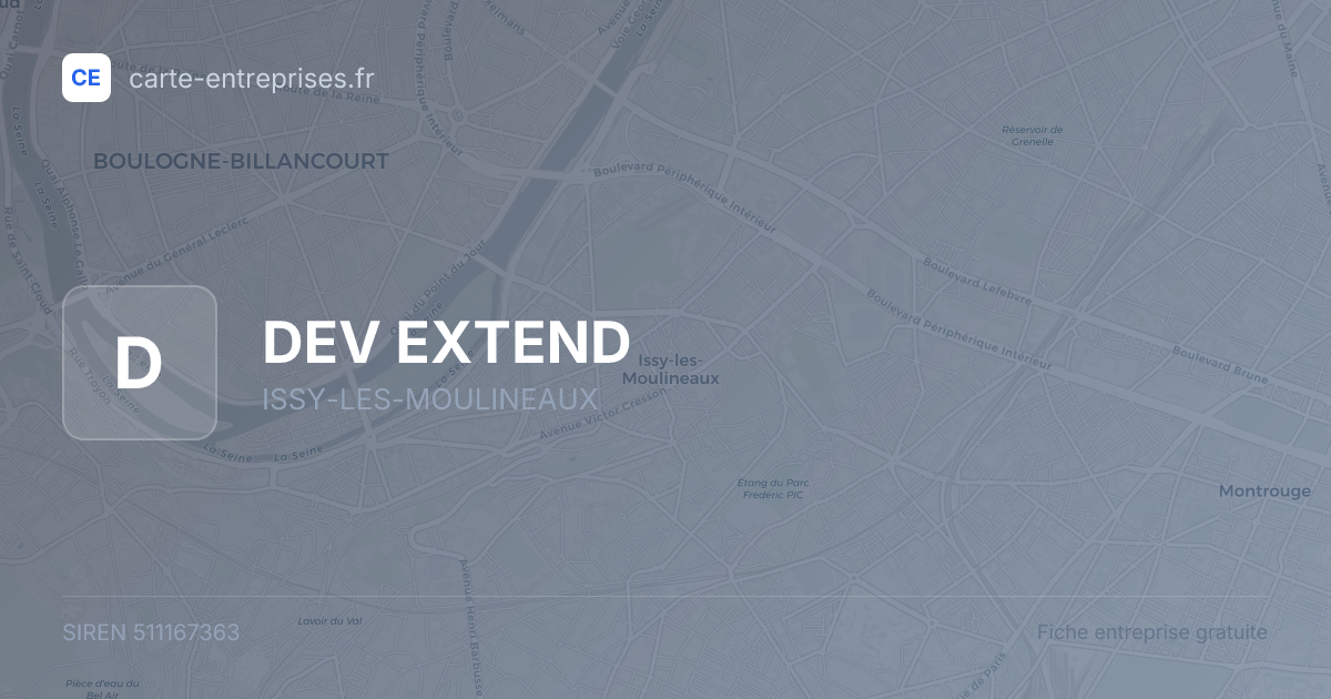 DEV   EXTEND — 511167363 — fiche entreprise