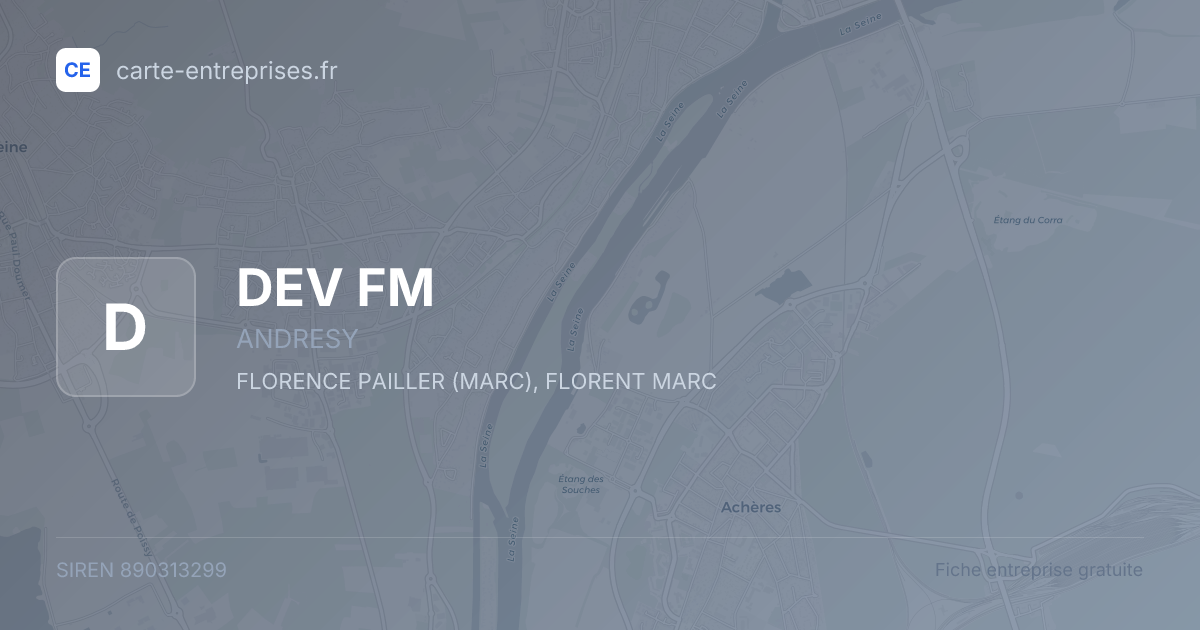 DEV FM — 890313299 — fiche entreprise