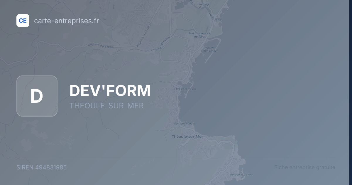 DEV'FORM — 494831985 — fiche entreprise