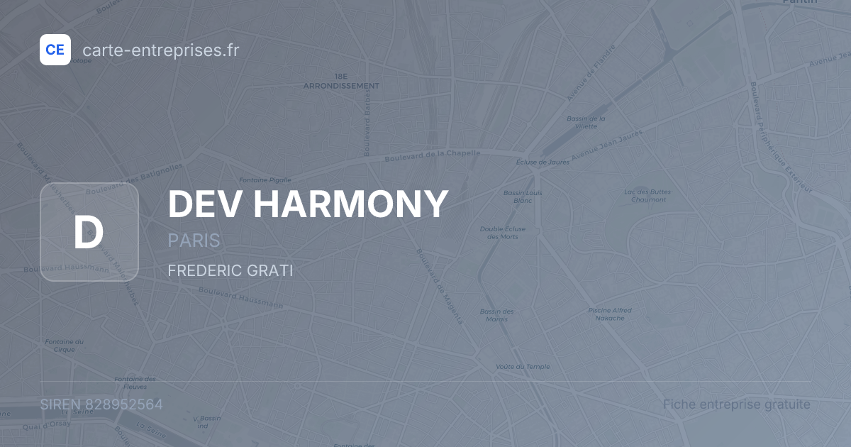 DEV HARMONY — 828952564 — fiche entreprise