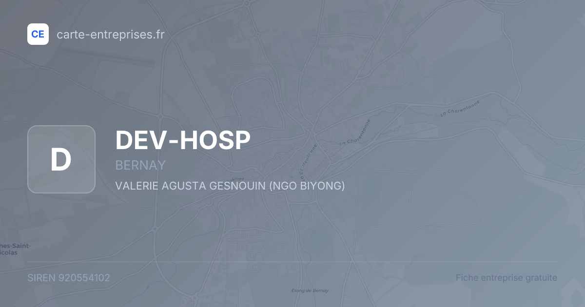 DEV-HOSP — 920554102 — fiche entreprise