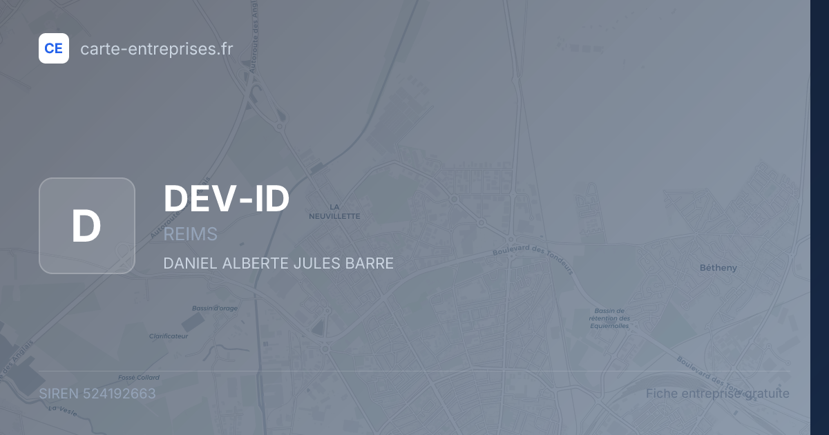 DEV-ID — 524192663 — fiche entreprise