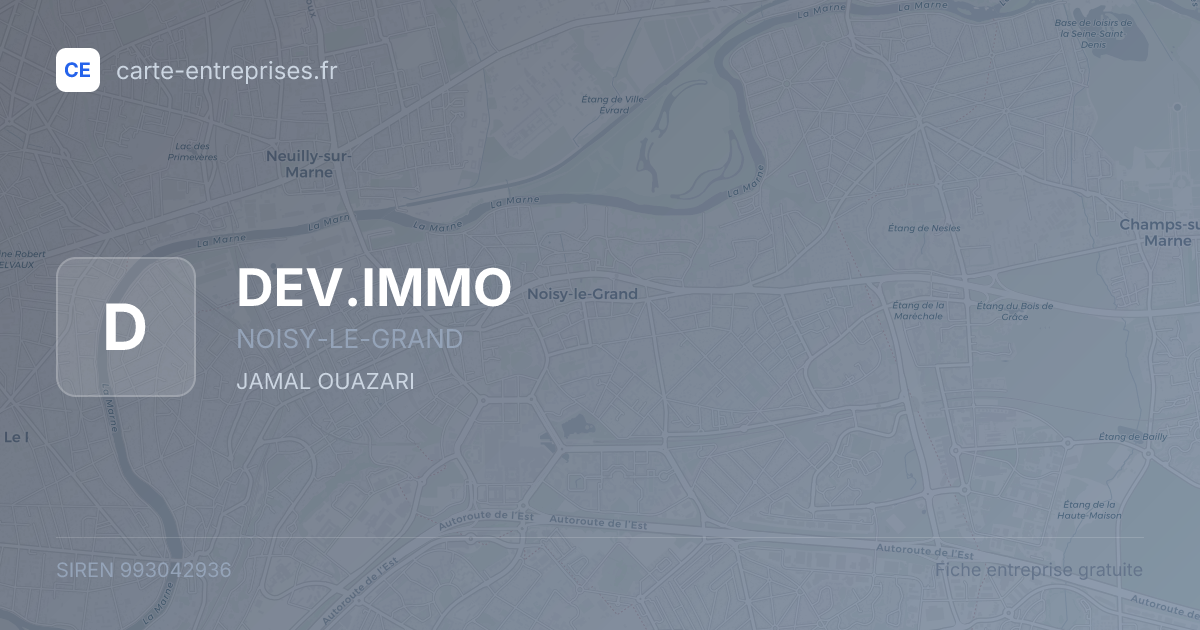 DEV.IMMO — 993042936 — fiche entreprise