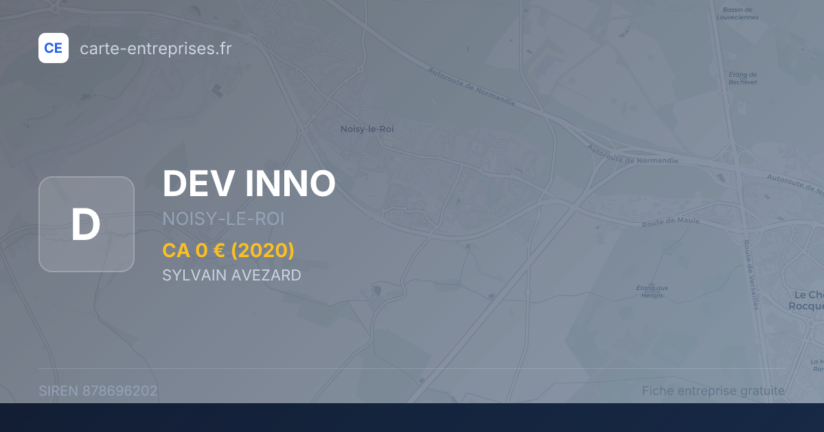 DEV INNO — 878696202 — fiche entreprise
