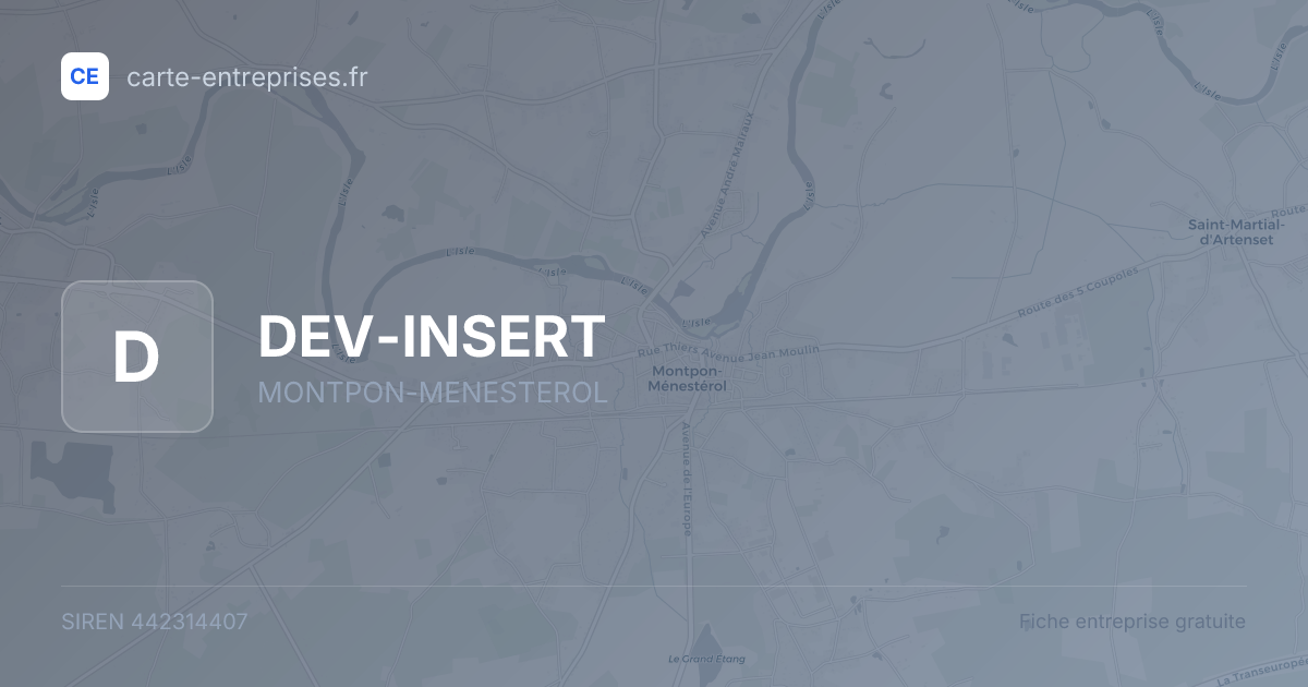 DEV-INSERT — 442314407 — fiche entreprise