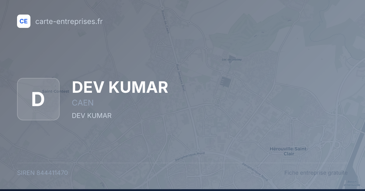 DEV KUMAR — 844411470 — fiche entreprise