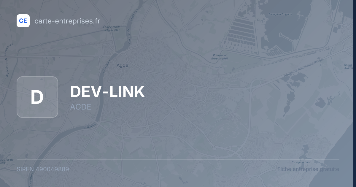 DEV-LINK — 490049889 — fiche entreprise
