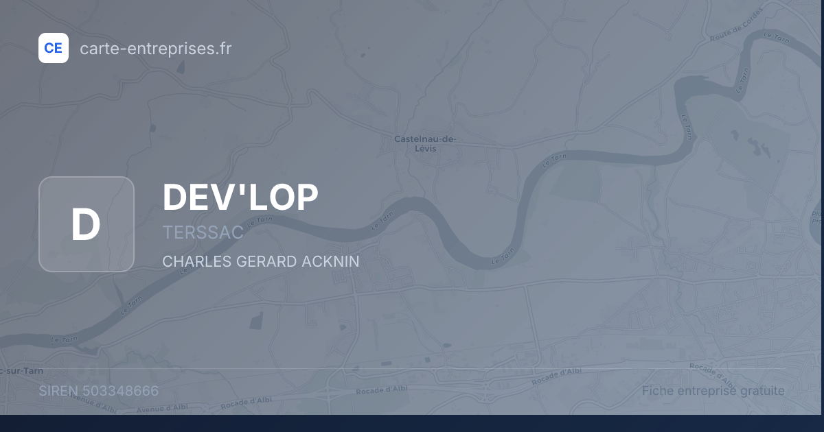 DEV'LOP — 503348666 — fiche entreprise