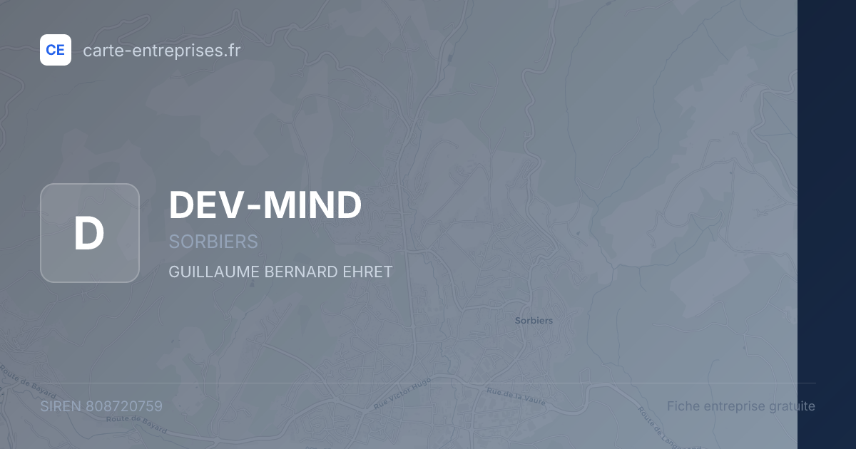 DEV-MIND — 808720759 — fiche entreprise